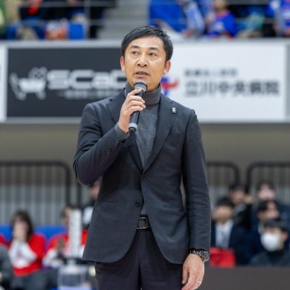 2024-25シーズンB3リーグ第22節岐阜戦GAME2 B.LEAGUE島田慎二チェアマン視察報告